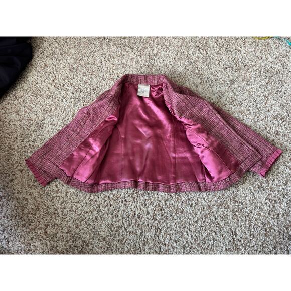 LAURA ASHLEY Blazer/jacket/Coat, Girls size 2, Pink Tweed; Adorable!! - Picture 8 of 9